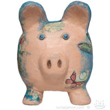 Cerdita hucha con libélulas